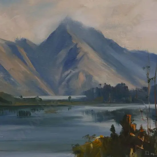 GORE. Da Vella (1938-) - Alps with Lake