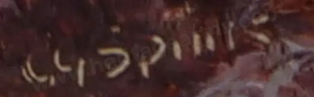 SPINK, George Gold (1889-1962) - Sheep on Country Road Image 1++