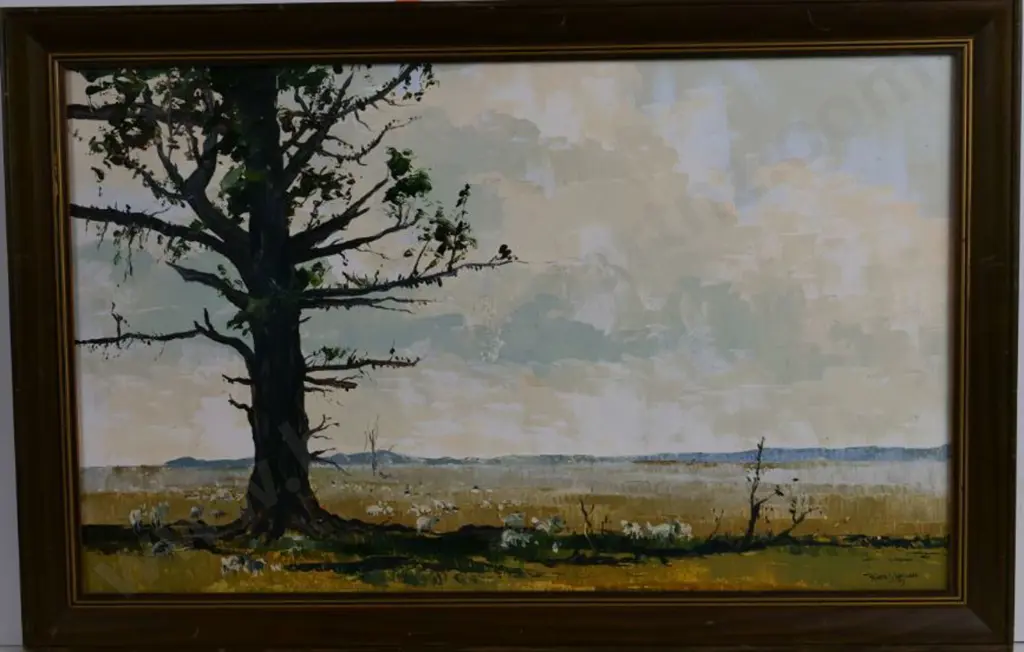 WALLERS, Peter J. (1953-) - Trees & Sheep Image 1++