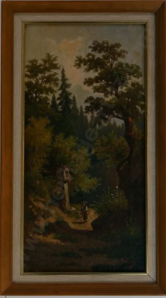 UNKNOWN Artist - Pilgrim's Path with Traveller Image 1++