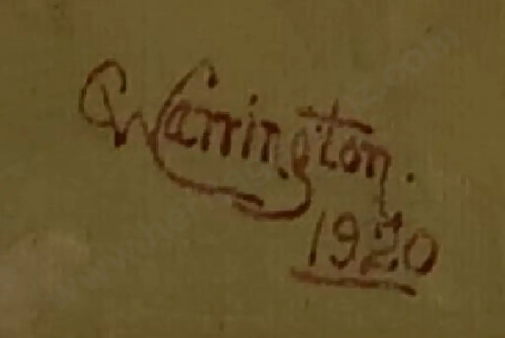 CARRINGTON, George William (1855-1940) - Fishing under a Vanilla Sky Image 1++