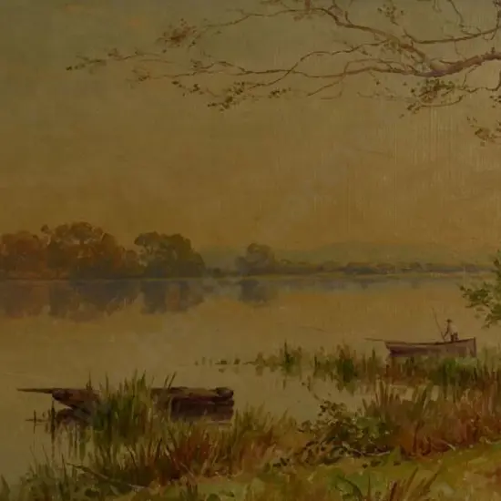 CARRINGTON, George William (1855-1940) - Fishing under a Vanilla Sky