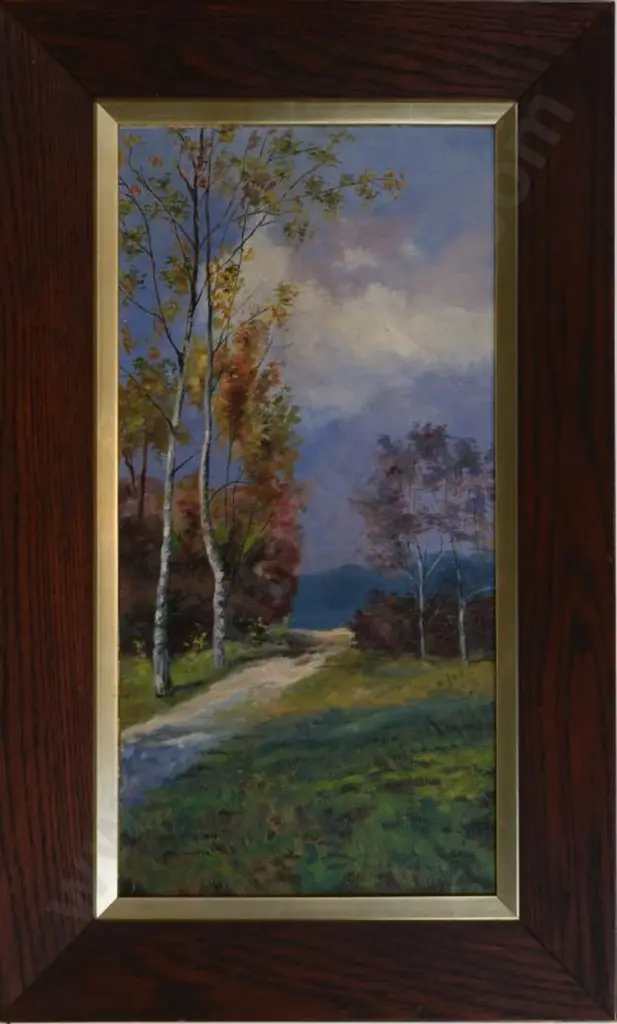 UNKNOWN Artist - Path Through Forest in Autumn Image 1++