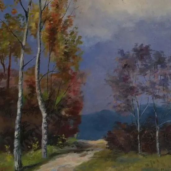 UNKNOWN Artist - Path Through Forest in Autumn