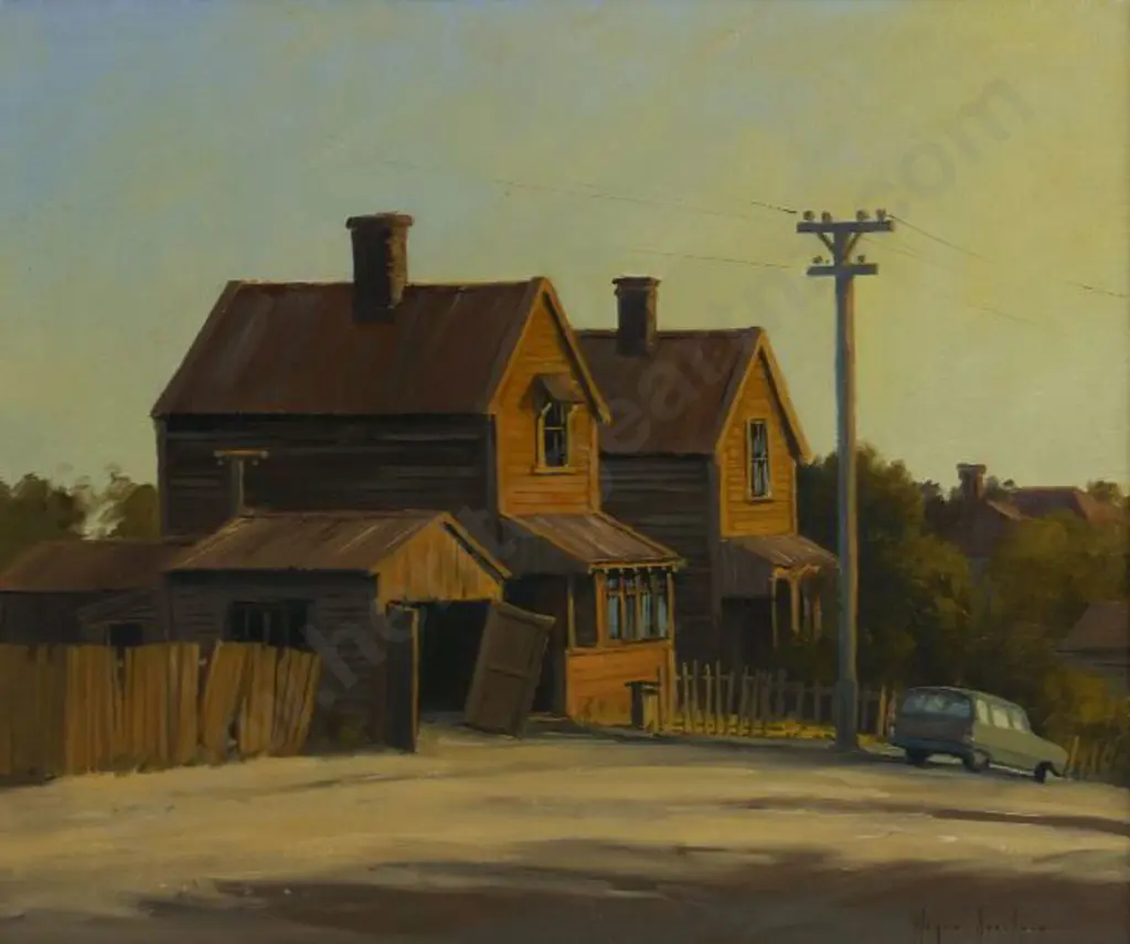 SINCLAIR, Wayne (Active 1970s-90s) - 19th Century Houses with Car Image 1++