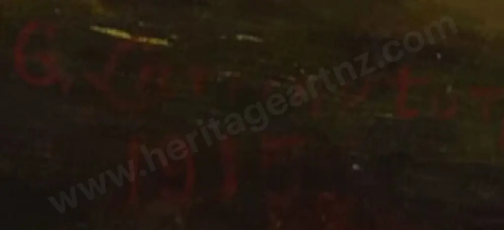 CARRINGTON, George William (1855-1940) - Sunset on Lake Image 1++