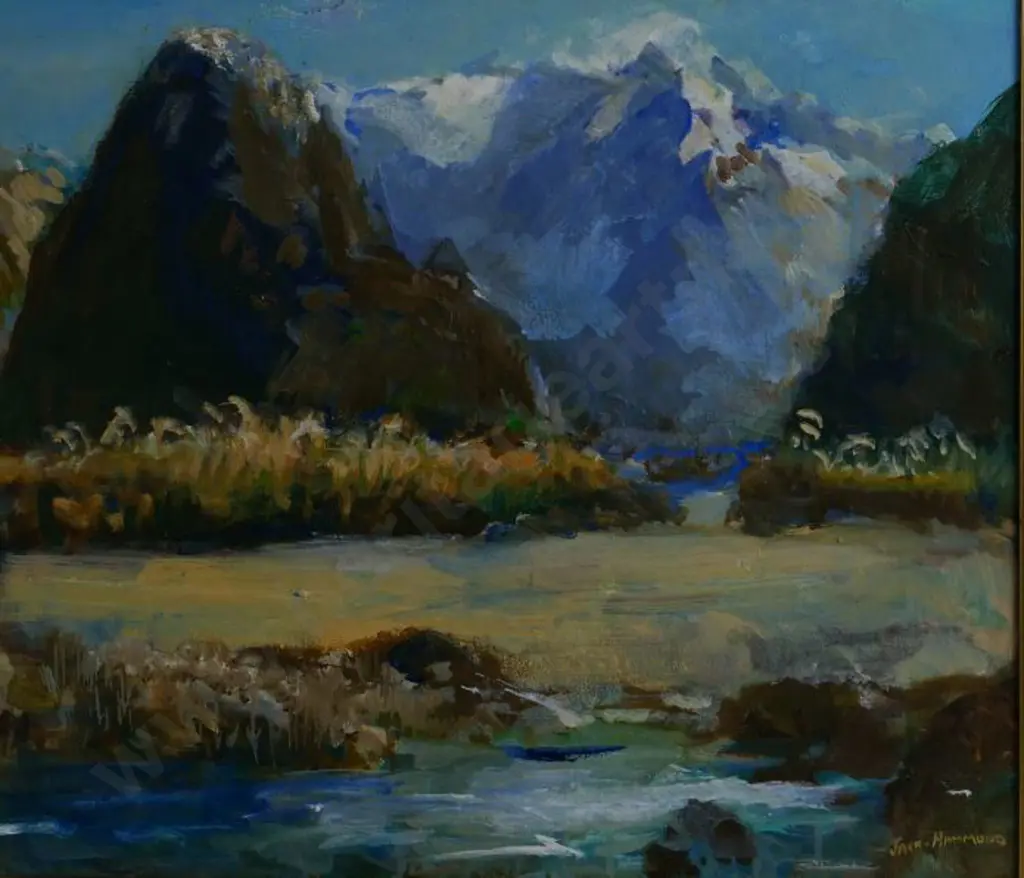 HAMMOND, Jack (1913-2009) - Lion Peak, Milford Sound Image 1++