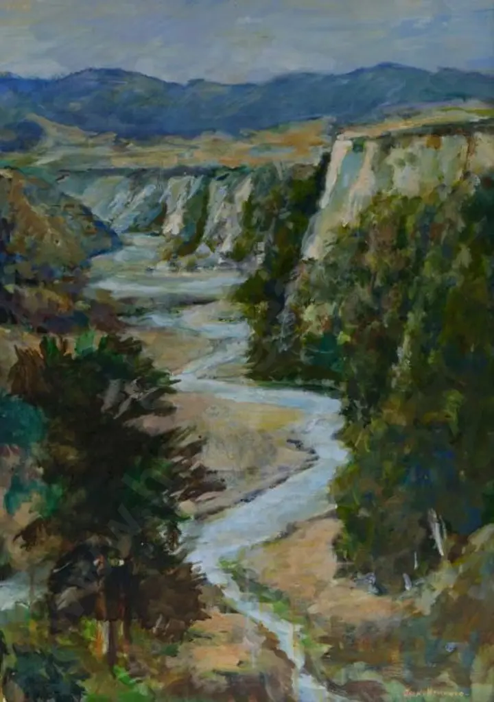 HAMMOND, Jack (1913-2009) - Kawhatau Gorge, Image 1++