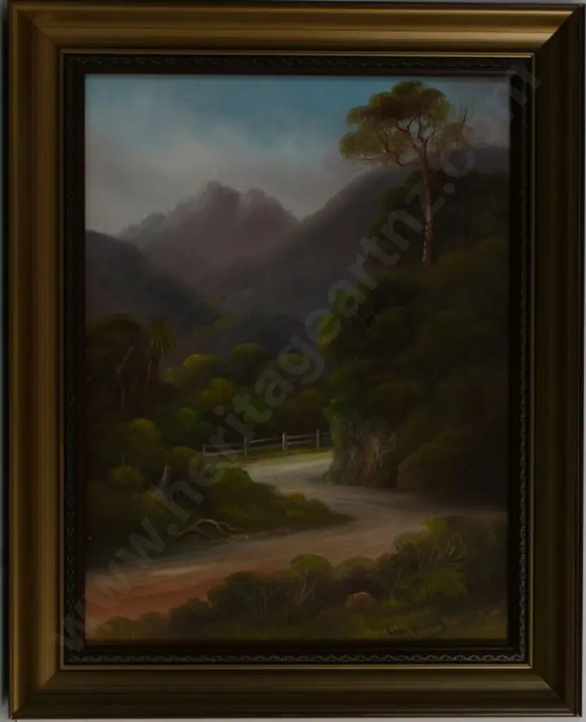 YOUNG, Chas (Active 1884-1918) - Unknown Gorge - possibly Otira Image 1++