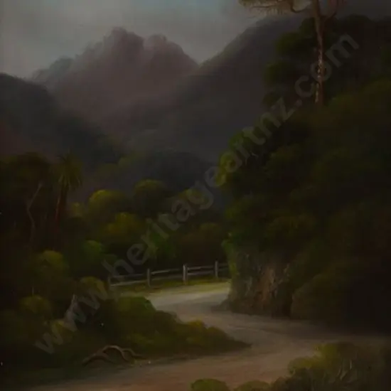 YOUNG, Chas (Active 1884-1918) - Unknown Gorge - possibly Otira