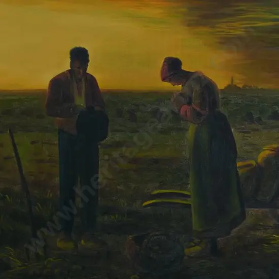 MILLET, Jean Francois (1814-1875)  - copy after - The Angelus