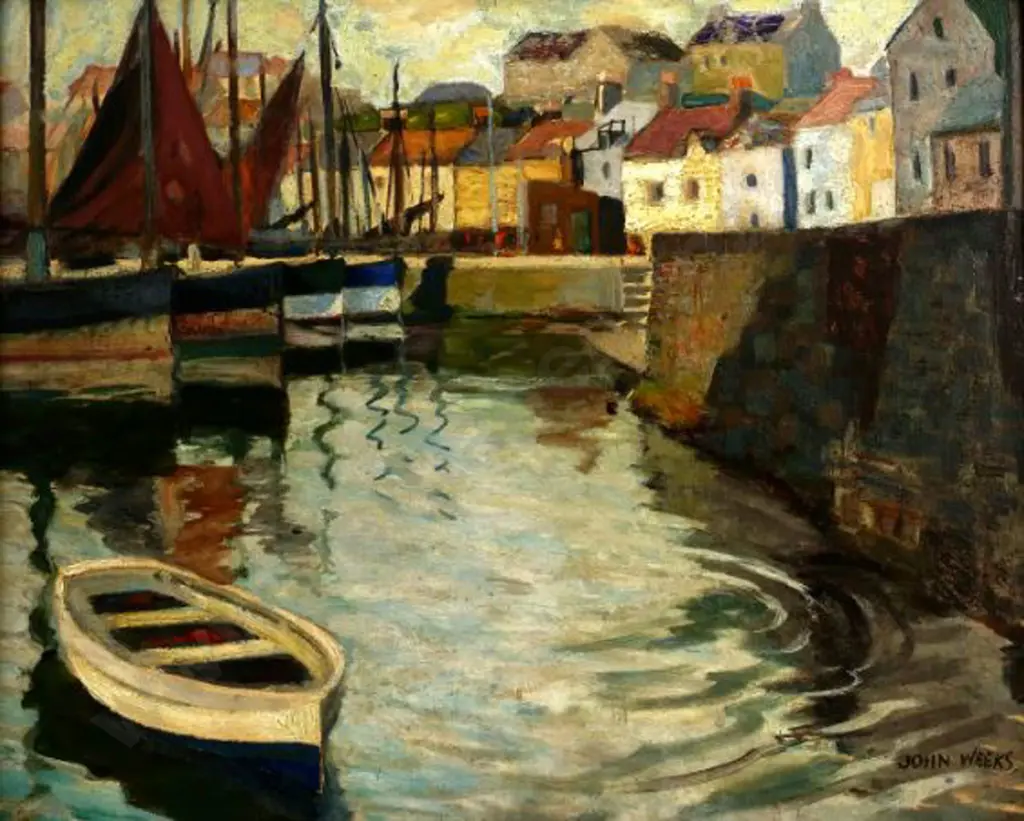 WEEKS, John (1888-1965) - St Monans, Fife, Scotland 1955 Image 1++