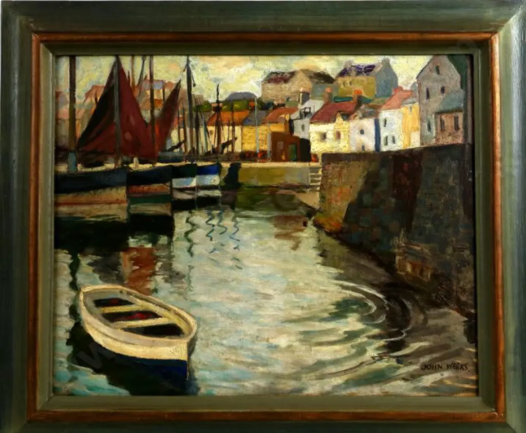 WEEKS, John (1888-1965) - St Monans, Fife, Scotland 1955 Image 1++