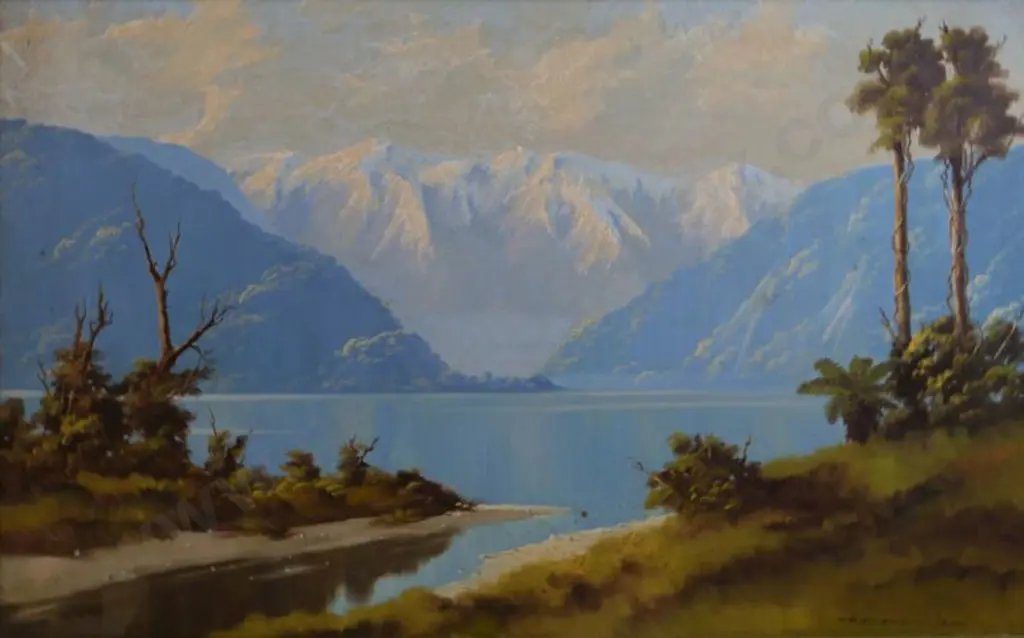 FRANKLYN, Richard (Active 1970s-80s) - Lake Rotoiti, Nelson Lakes District Image 1++