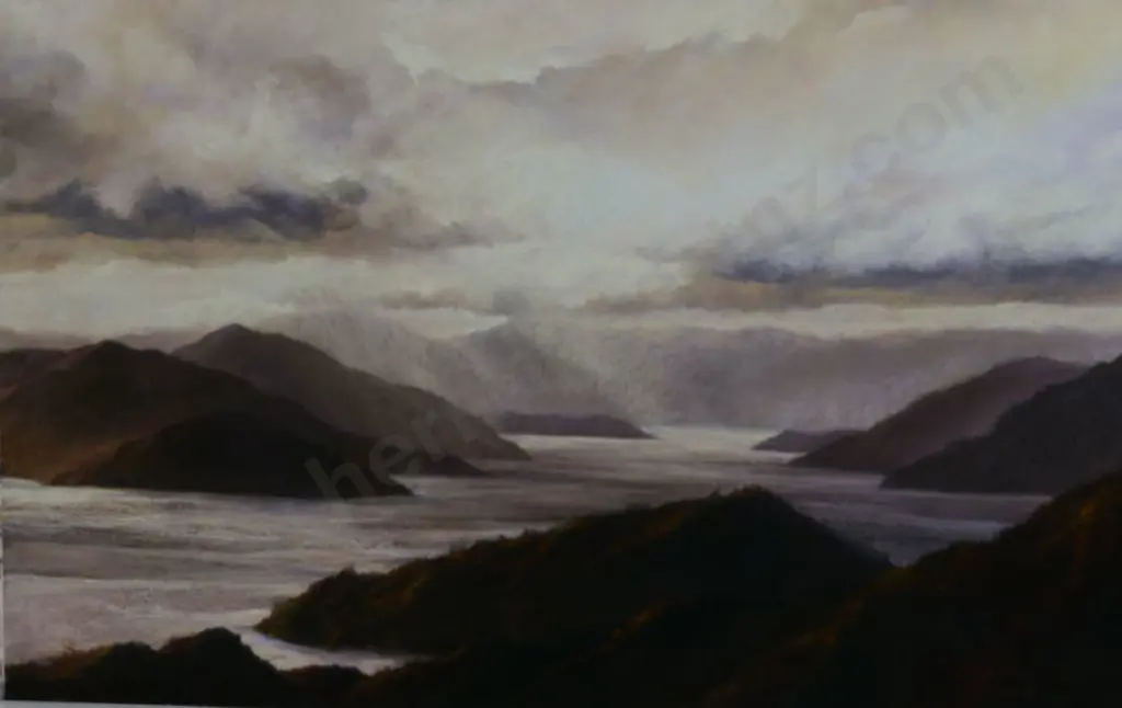 GREIG, Julie (Active 1960s) - Shining Through Marlborough Sound Image 1++