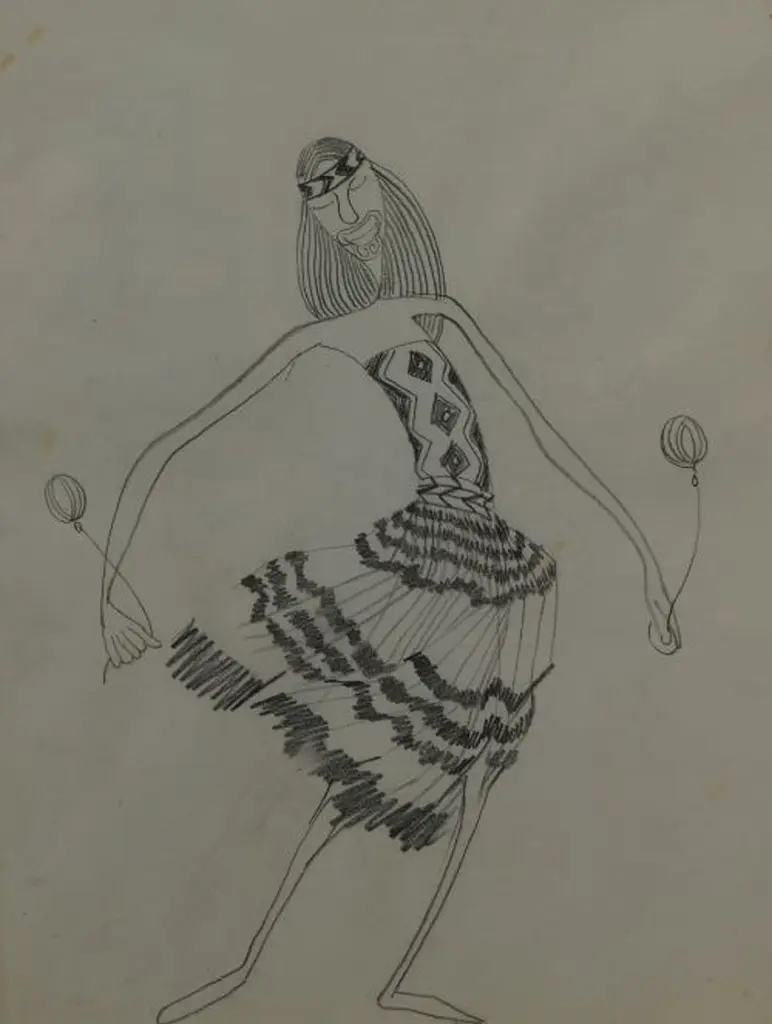 UNKNOWN Artist - Maori Girl - Dancing with Pois - With Moko Image 1++