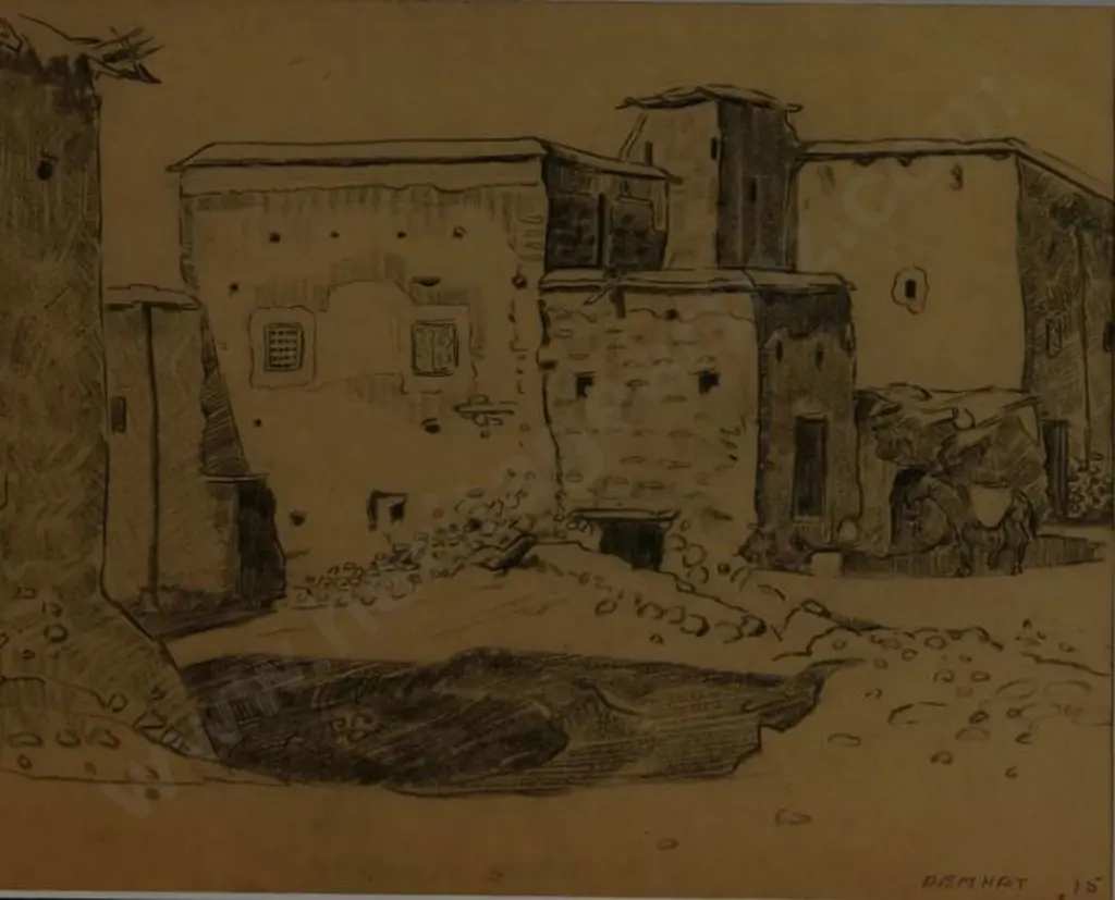 WEEKS, John (1888-1965) - Demnat - Morocco Image 1++