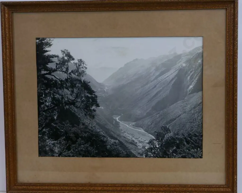 UNKNOWN Photographer - Unknown Gorge with River - mid Century Image 1++