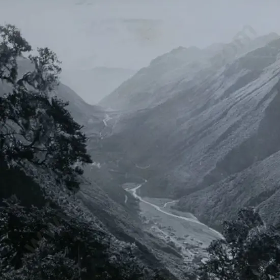 UNKNOWN Photographer - Unknown Gorge with River - mid Century