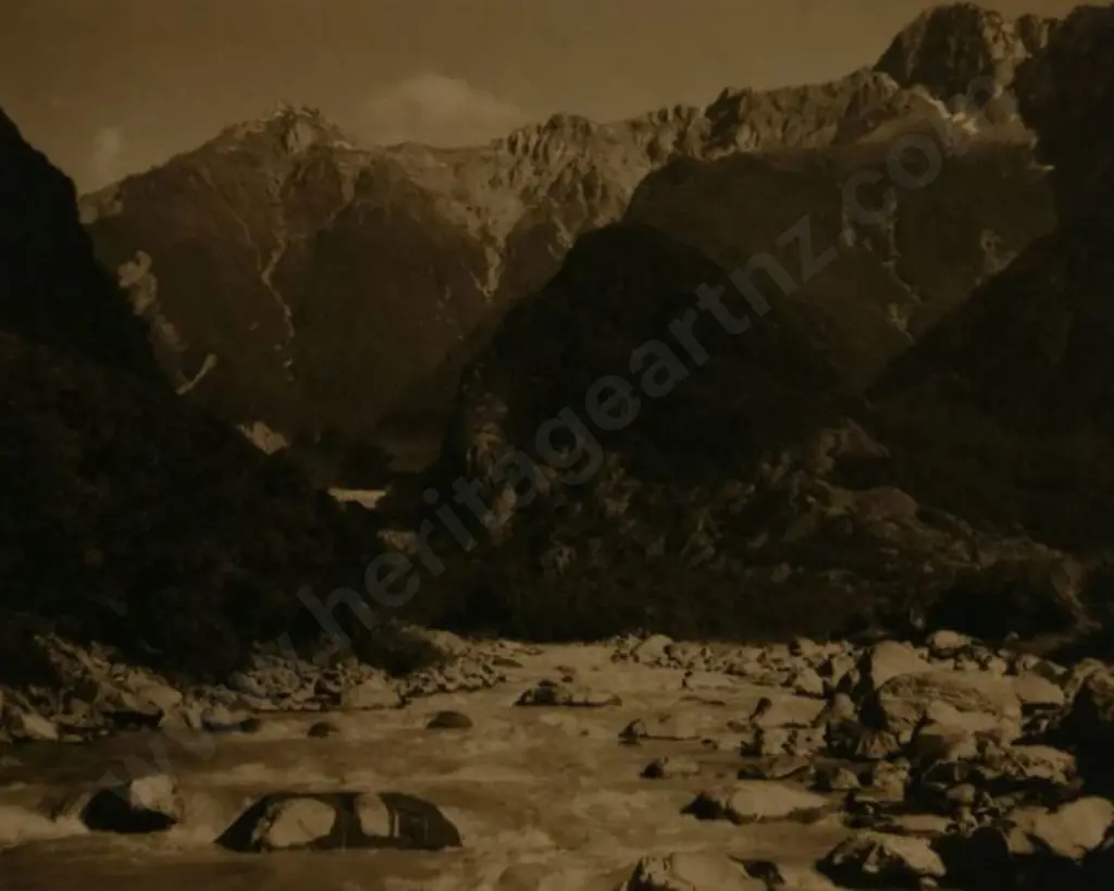 CHANCE, George (1885-1963) - Southern Alps with Mountain Stream Image 1++