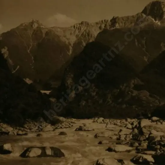 CHANCE, George (1885-1963) - Southern Alps with Mountain Stream
