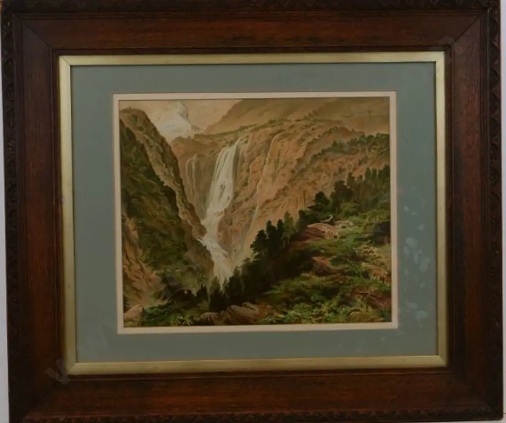 GULLY, John (1819-1888) - Mitre Peak in Fiordland Image 1++