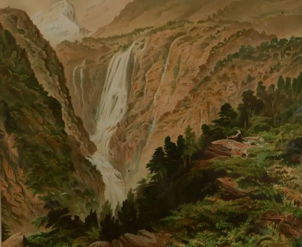 GULLY, John (1819-1888) - Mitre Peak in Fiordland Image 1++