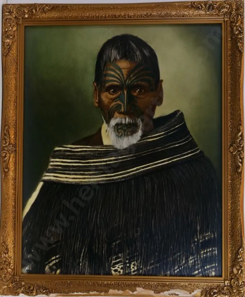 GOLDIE, Charles Frederick (1870-1947) - Rewi Maniapotu - Maori Chief Image 1++