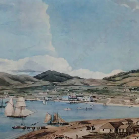HEAPHY, Charles (1820-1881) - Lambton Harbour in Wellington, April 1841