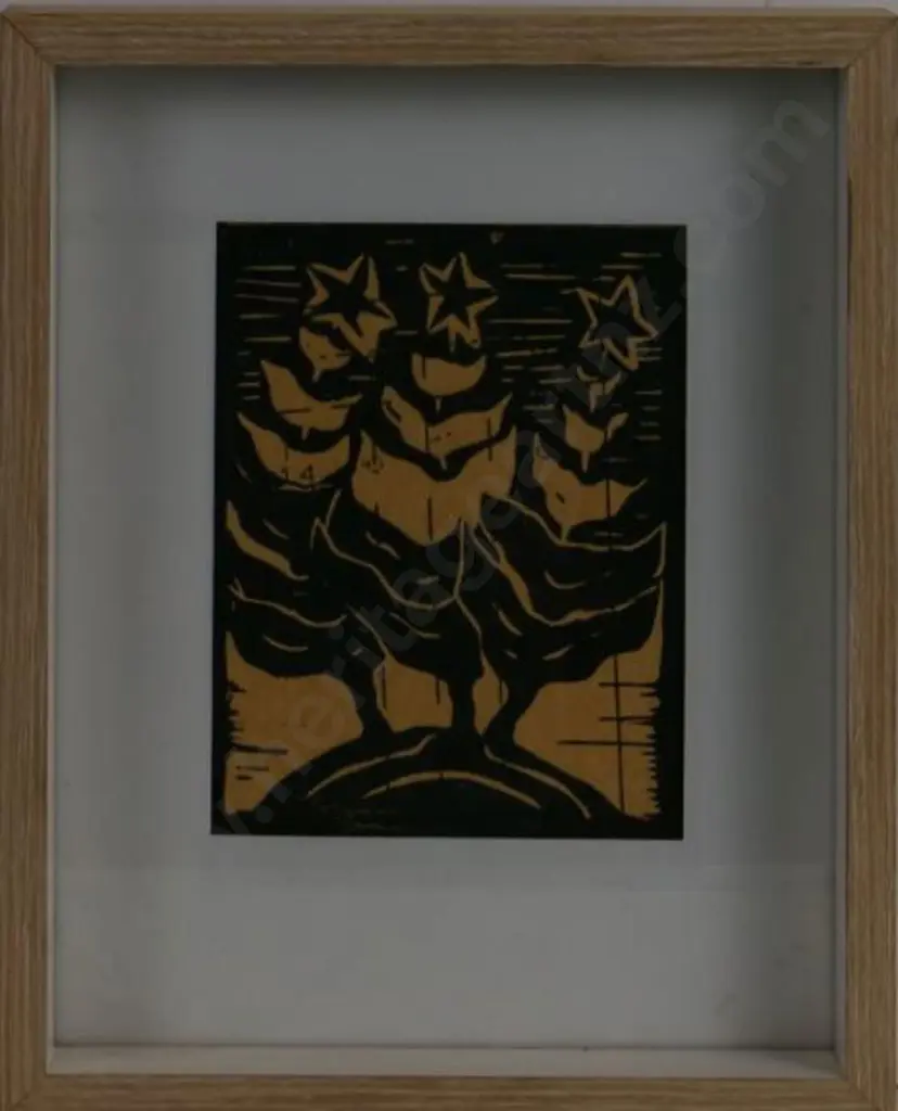 HOY, Susan (Active early 2000s) - Three Stars over Trees Image 1++