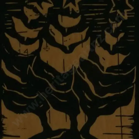 HOY, Susan (Active early 2000s) - Three Stars over Trees