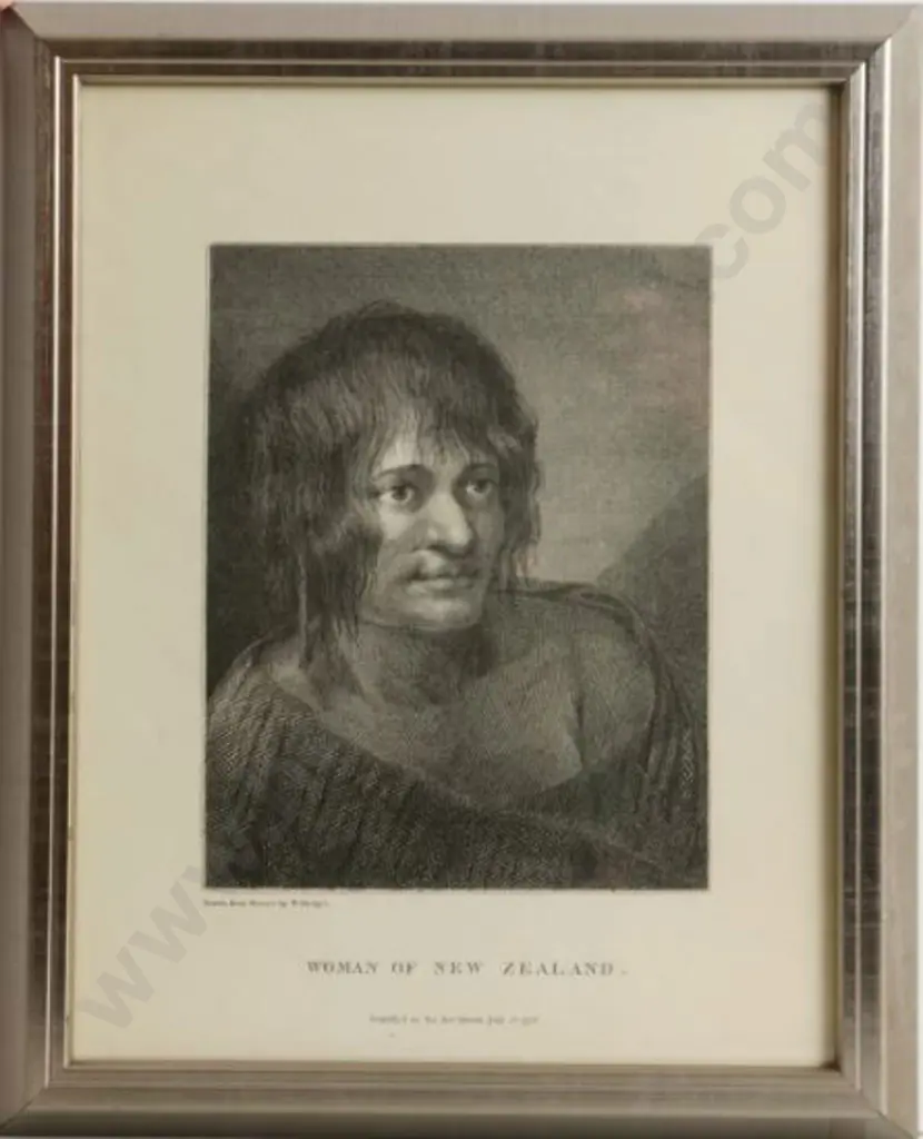 HODGES, William - Woman of New Zealand Image 1++