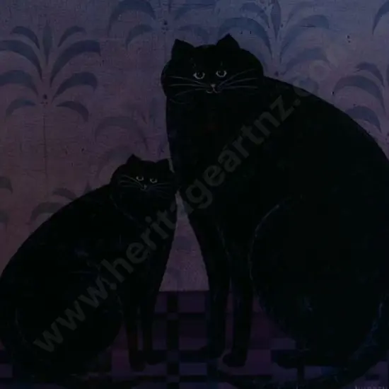 KIMBLE, Warren (1935) - Two Well-Fed Cats