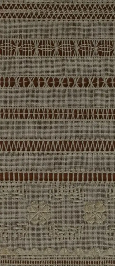 UNKNOWN Artist - Drawn Thread Sampler - Lace Effect Image 1++