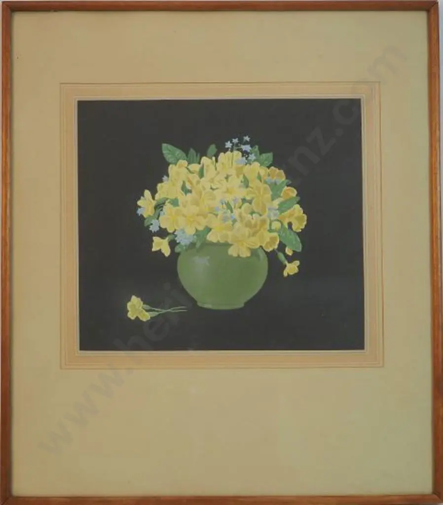 HALL THORPE, John (1874-1947) - Attributed - Flowers in Vase Image 1++