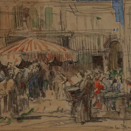 HANKEY, William Lee (1869-1952) - European Market Scene