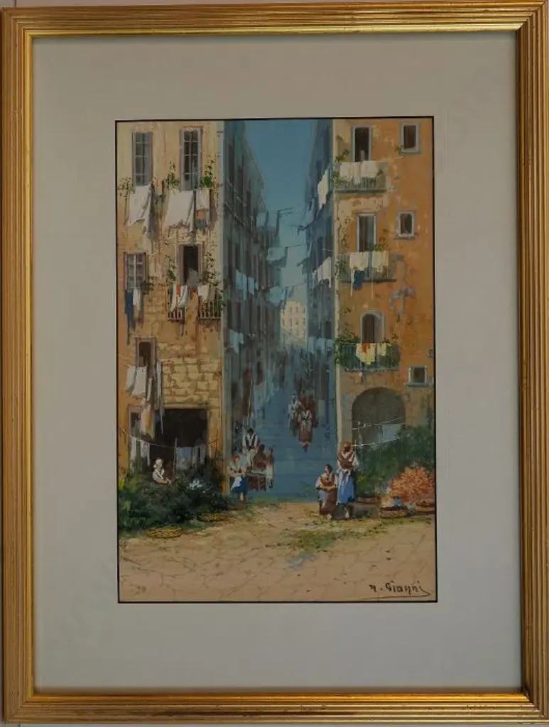 GIANNI, Maria (1873-1966) - Italian Street Scene Image 1++