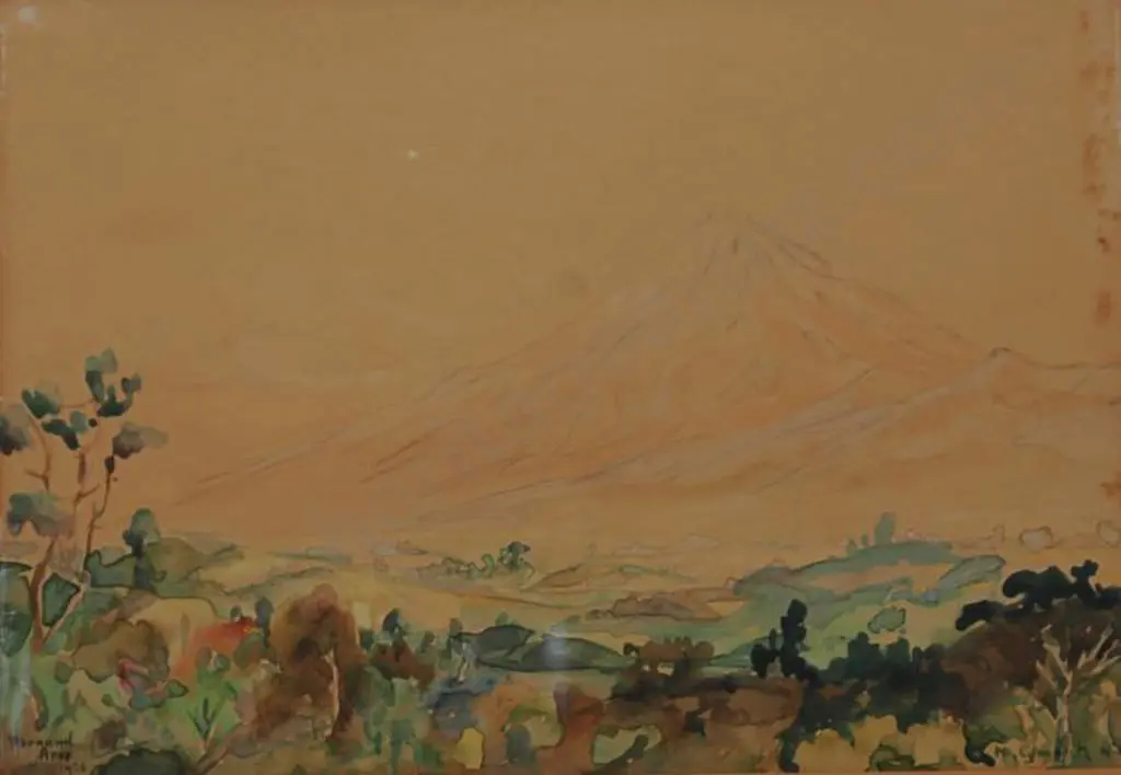 ARIS, Bernard (1887-1977) - Mount Egmont, 1934 Image 1++