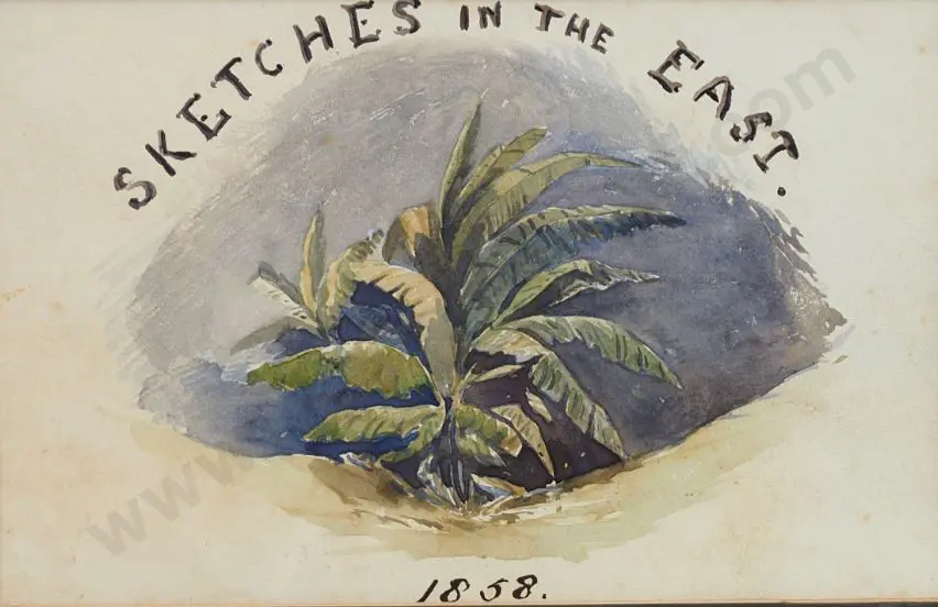 WARRE, Sir Henry James (1819-1898) - Sketches in the East, 1858 (Two sided watercolour) Image 1++