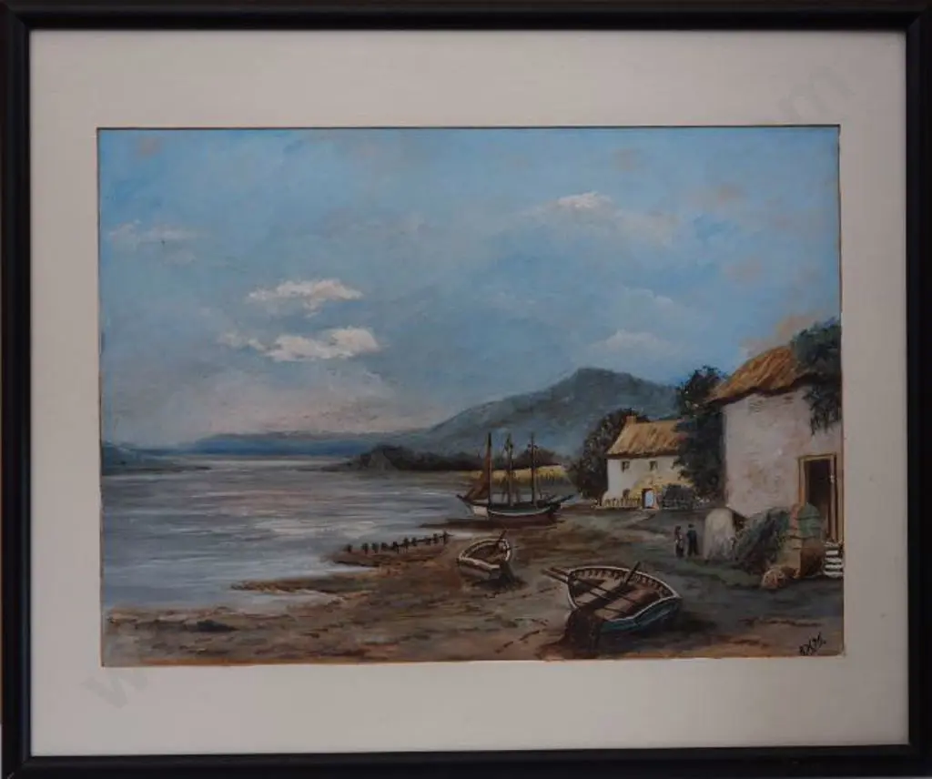 A. H. - Estuary and Cottages Image 1++