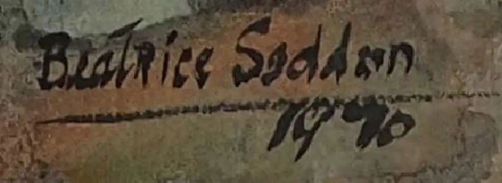 SEDDON, Beatrice (1889-1987) - White Poppies, 1970 Image 1++