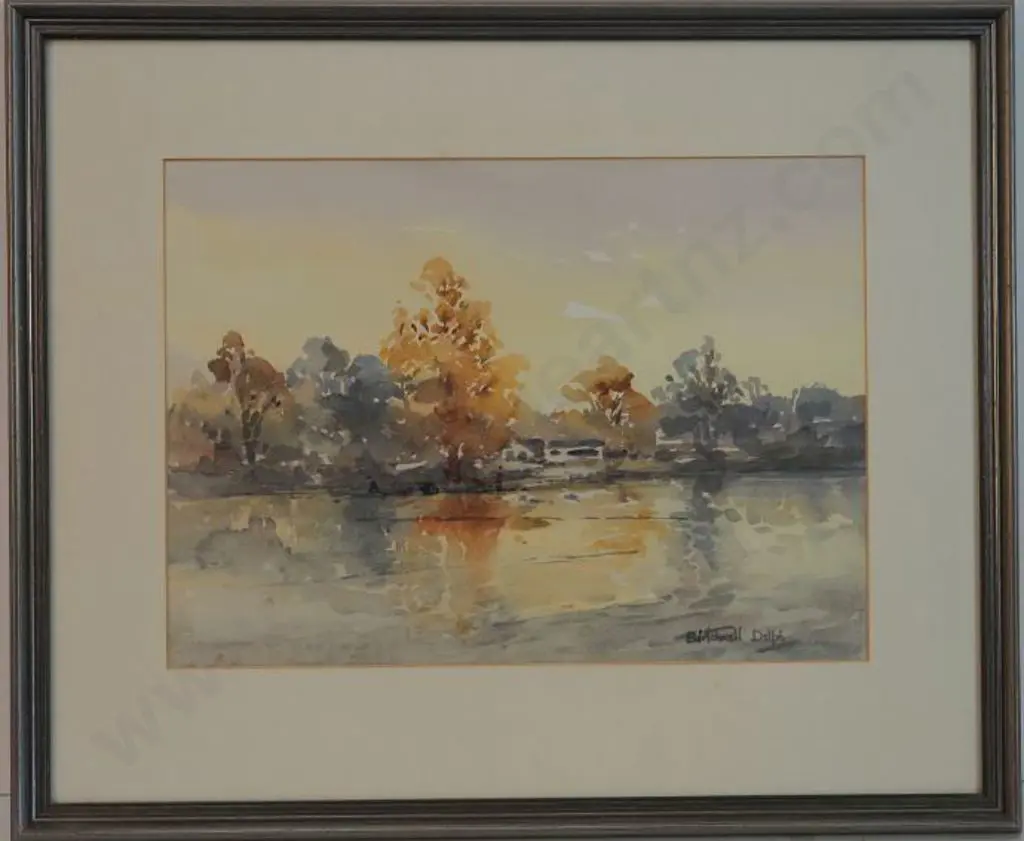 DELPH, Birchnell (1901-1996) - River and Trees Image 1++