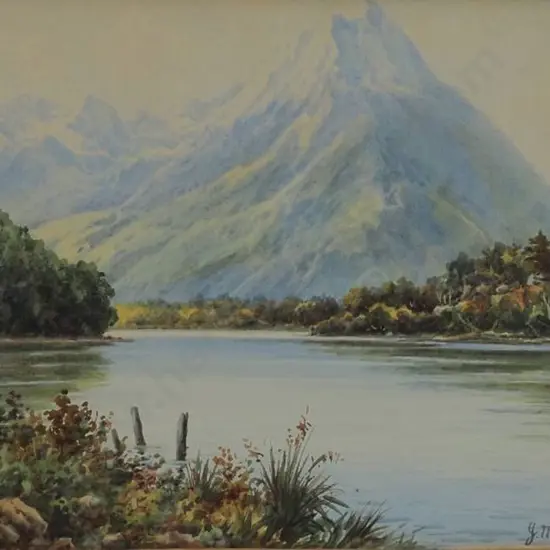 MALCOLM, J. (Active 1860s) - Mitre Peak - Head of Milford Sound