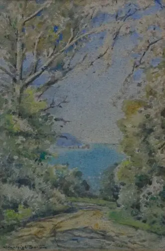 BARTON, Cranleigh (1890-1975) - Road Leading to Sea Image 1++