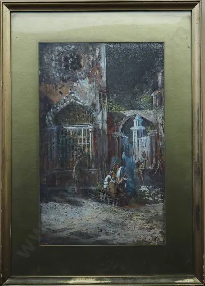 NASTI, - Italian Village Scene Image 1++