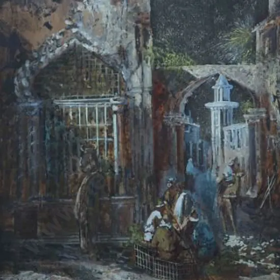 NASTI, - Italian Village Scene