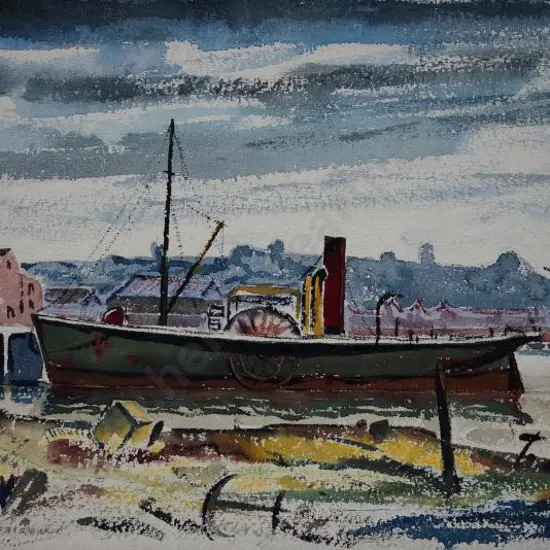 FAIRBURN, Geoffrey Ede (1905-1999) - Paddle Steamer