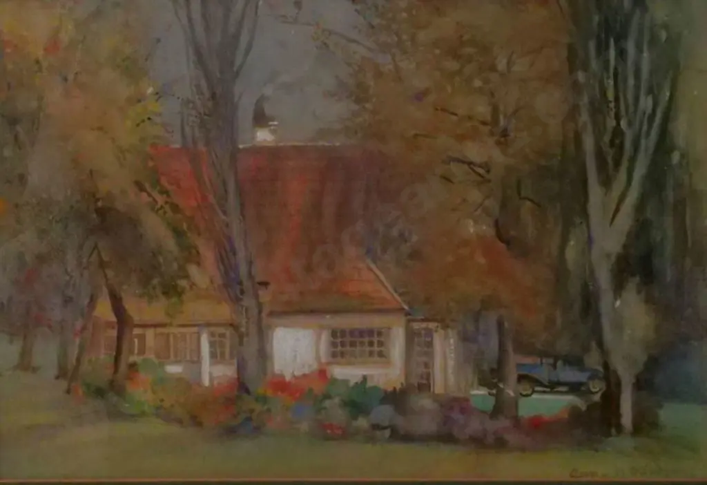 DAWSON, Amy B. (1879-1971) - Acacia Lodge, Cornwall Park - 1950s Image 1++