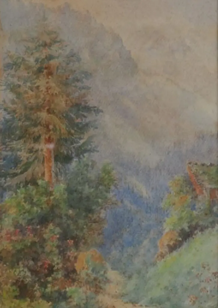 UNKNOWN artist - Champery ce de Valais, Swisse Image 1++