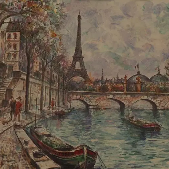 UNKNOWN Artist - Eiffel Tower, Paris